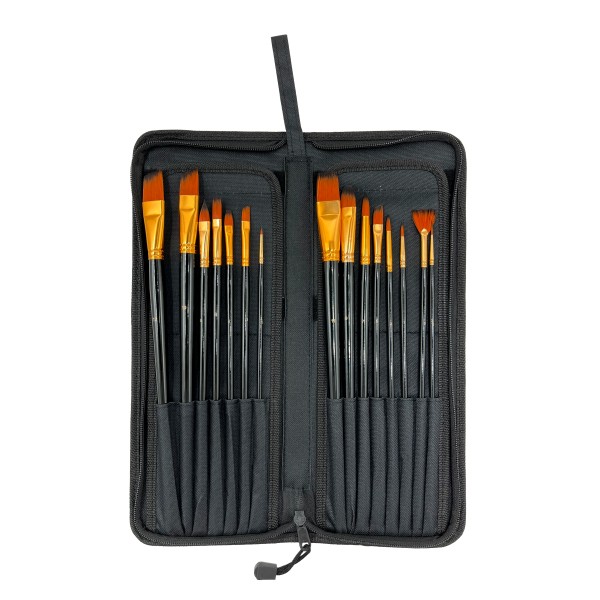 16 PCS Paint Brushes Set