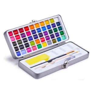 50 Colors Watercolor Paint Set