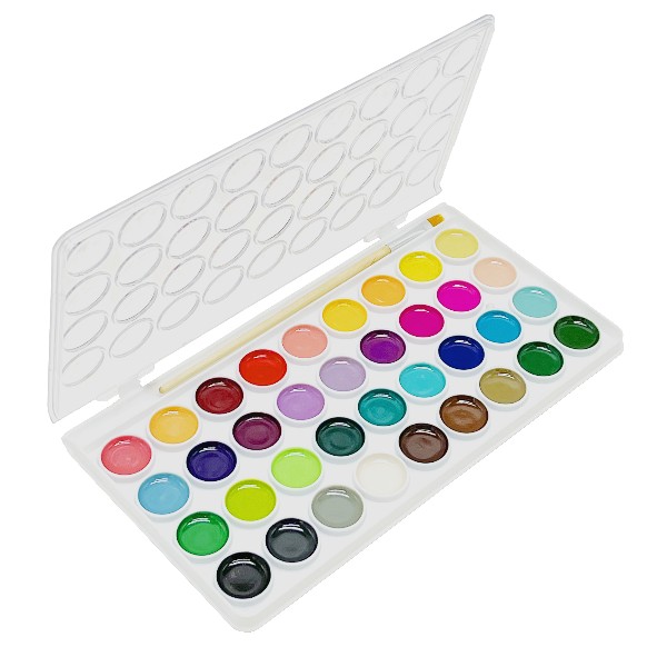 38 PCS Semi-Dry Watercolor Set