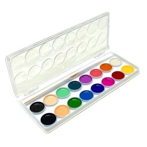 18 Colors Semi-Wet Watercolor Paint Set