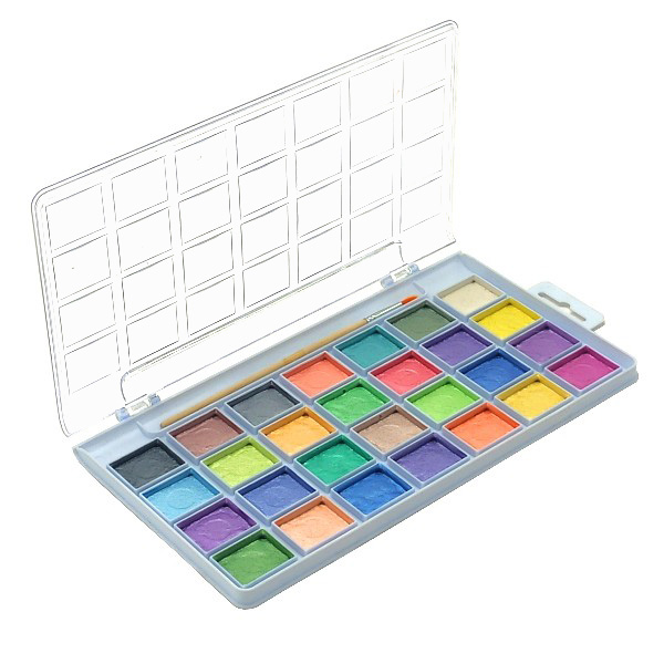 30 PCS Glitter Watercolor Paint Set