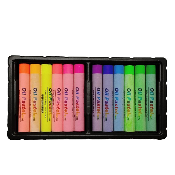 12 PCS Neon Oil Pastels Set
