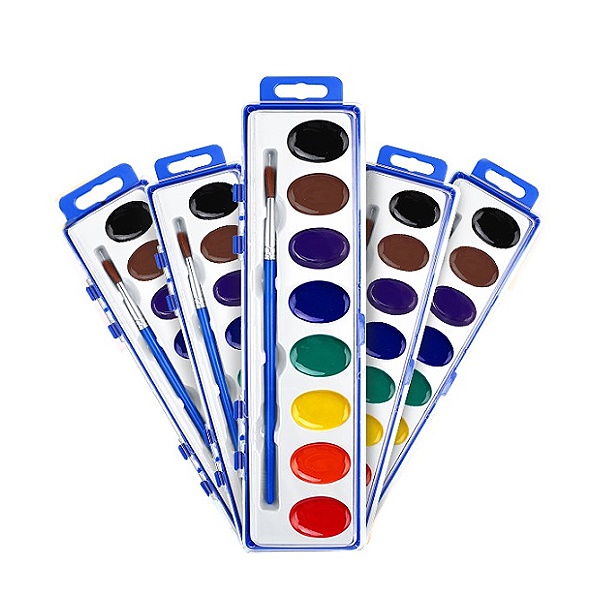 10 PCS Semi-Dry Watercolor Set