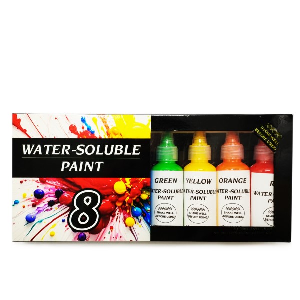 8 Colors Water-based Paints Set