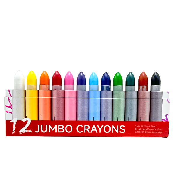 12 Colors Jumbo Crayons Set