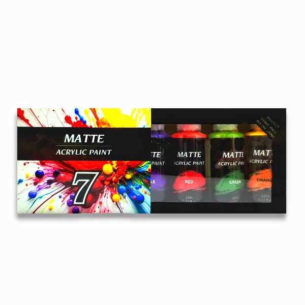 7 Colors Matte Acrylic Paints Set