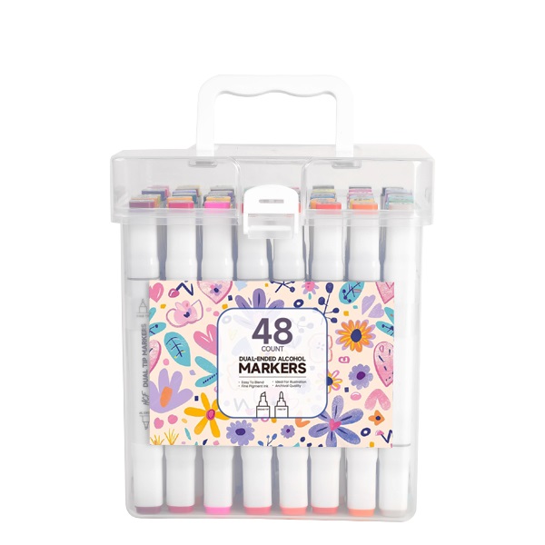 48 Colors Dual-Ended Art Markers Set