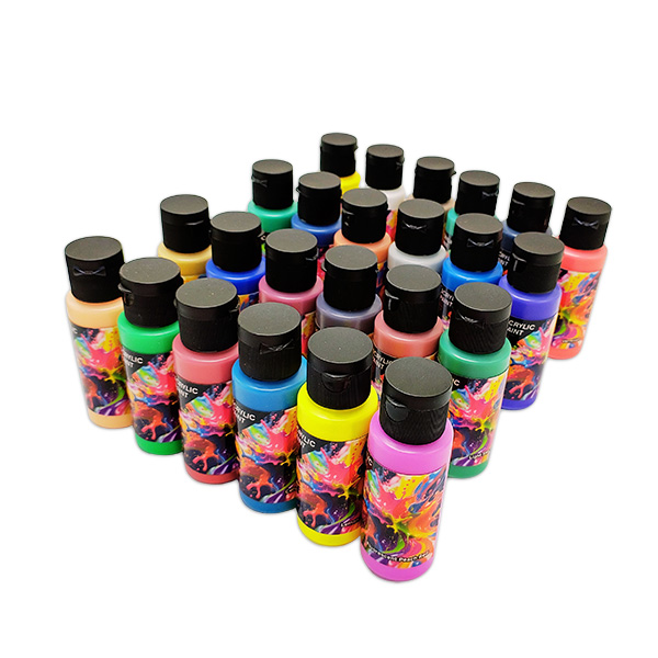 24 Colors Acrylic Paint Set