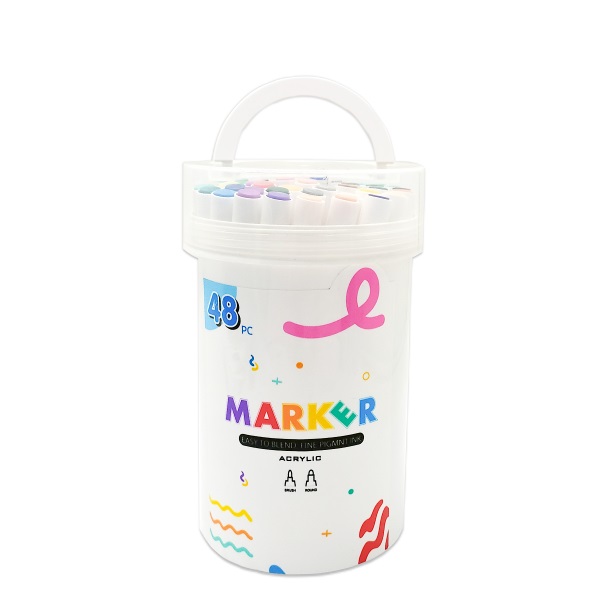 48 Colors Acrylic Markers