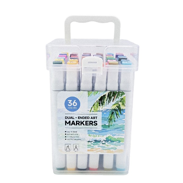 36 Colors Dual Tip Art Markers Set